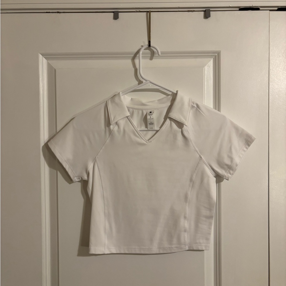 Yogalicious Women's Seaport Johnny Collar Crop Polo
